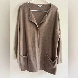 Pure Jill One Button Wool Blend Cardigan X Small